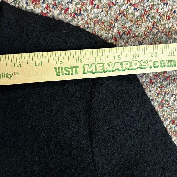 Vintage Bridgewater Black Wool Boucle Gold Buttoned LS Lady Jacket Size 12 - Picture 12 of 15